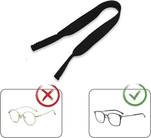 Miniatura 9 de Joyzan Correa para lentes, retenedores de lentes de sol deportivos de neopreno flotante, soporte antideslizante de silicona para gafas, cordón