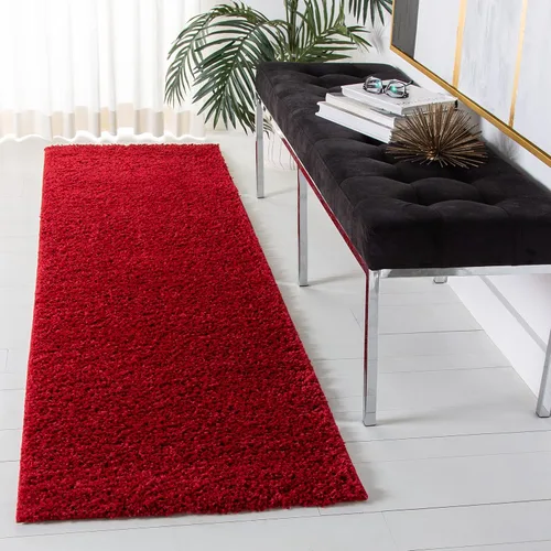 Miniatura 24 de SAFAVIEH Arizona Shag Collection ASG820A - Alfombra de pasillo, 2 pies 3 pulgadas x 6 pies, color crema, diseño sólido, no desprende pelusa y fácil