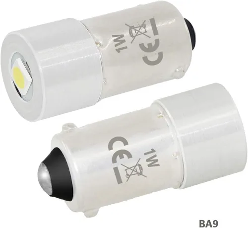 Miniatura 5 de BA9S 1W 3v BA9 LED antorcha faro mini cabeza lámpara linterna bombilla 2 celdas C & D (blanco cálido, 2 celdas C&D 3V)
