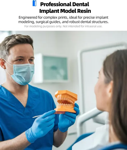 Miniatura 5 de Inslogic Modelo de Implante Dental 3D Impreso en Resina, Alta Precisión y Baja Contracción, Superficie Lisa, Resina de Curado UV de 405 nm