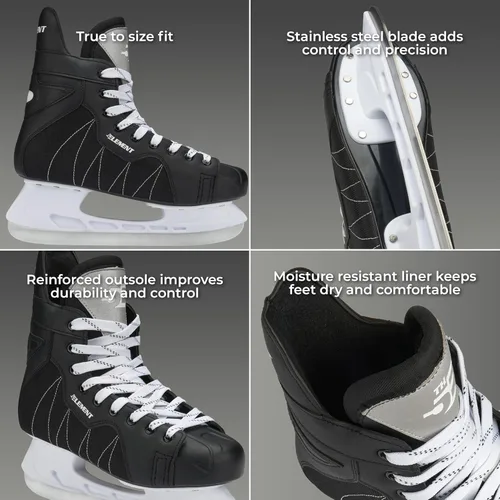 Miniatura 2 de 5th Element Stealth Patines de Hockey sobre Hielo - Perfectos para Patinaje Recreativo y Hockey sobre Hielo - Ajuste Verdadero al Tamaño y Forro