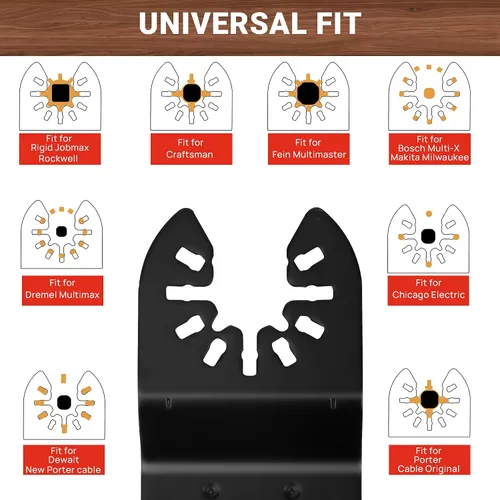 Miniatura 4 de 43 hojas de sierra oscilantes, kit multiherramienta premium para madera/metal/plástico, hojas de sierra de liberación rápida, compatible con Porter