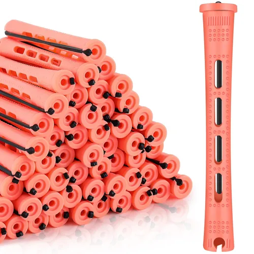 Miniatura 11 de Tigeen 300 unidades de varillas permanentes de plástico para el cabello, rizadores sin calor, varilla de onda fría para cabello largo, corto, recto