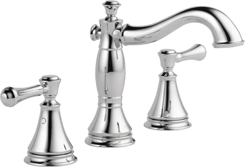 Miniatura 8 de Delta 3597LF-MPU Cassidy llave para baño de amplio alcance, con montaje de drenaje emergente, 3597LF-RBMPU Bronce veneciano