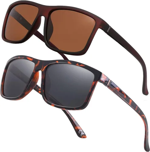 Miniatura 22 de Gafas de sol polarizadas deportivas para hombre, gafas de marco cuadrado NP1007