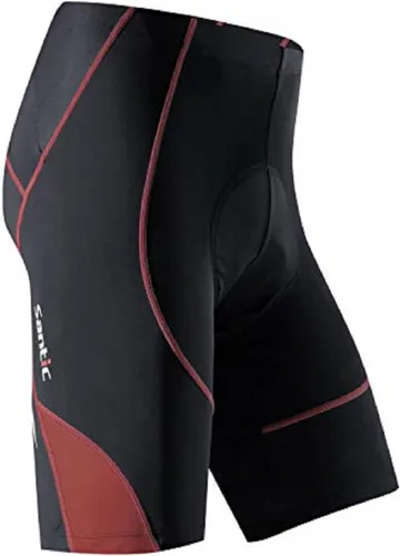 Miniatura 7 de Santic Pantalones cortos de ciclismo para hombre, pantalones acolchados para ciclismo, ropa de ciclismo