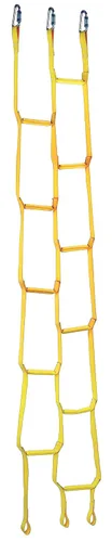 3M DBI-SALA 8516294 Rollgliss - Escalera de rescate de tela sintética de 8 pies con escalones rígidos reforzados, color amarillo