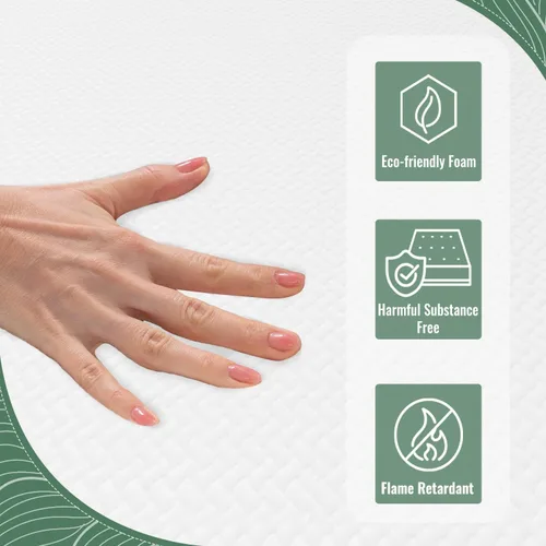 Miniatura 5 de PayLessHere Colchón de espuma viscoelástica de gel de 8 pulgadas, certificado CertiPUR-US, cama transpirable para un sueño más fresco, apoyo