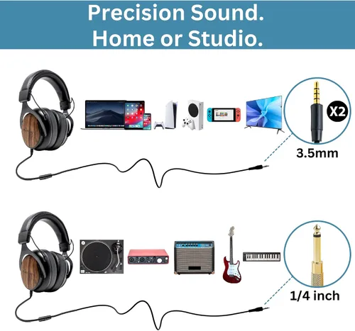 Miniatura 2 de thinksound ov21 - Auriculares con cable – Monitor de estudio profesional con micrófono de grado profesional, aclamado por la crítica, con cable