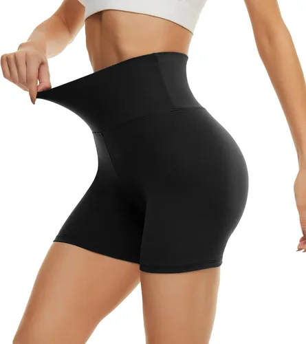 Miniatura 34 de CAMPSNAIL - Pantalones cortos de yoga para mujer, 3"/5"/8" de cintura alta con control de abdomen, pantalones cortos de elastano para voleibol, yoga