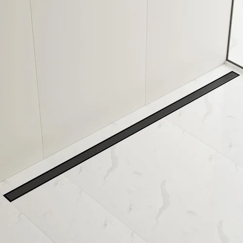 Miniatura 21 de Neodrain Drenaje lineal de ducha de 12 pulgadas con cubierta plana y de inserción de azulejos 2 en 1, drenaje de piso de ducha rectangular de acero