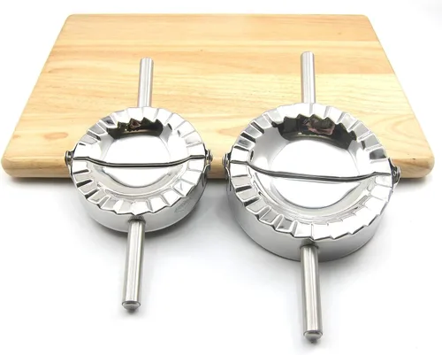 Miniatura 9 de Best Utensils molde para ravioles de acero inoxidable, molde para empanadillas, cortador para pastelería, accesorios de cocina, M, Plateado