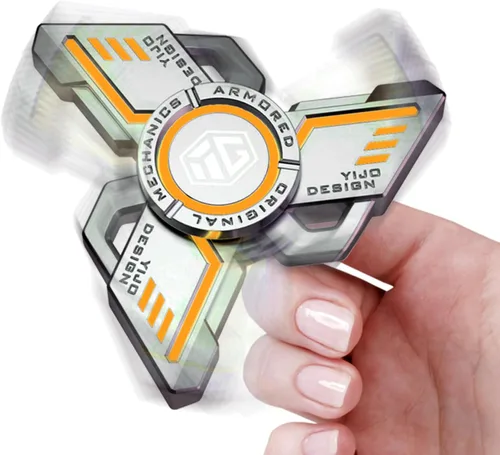 Miniatura 5 de INNÔPLUS Fidget Spinner, Fidget Spinners Cool, Fidget Spinners para Adultos, Juguete de Alivio de Estrés y Ansiedad para TDAH, Fidget Spinner Naranja