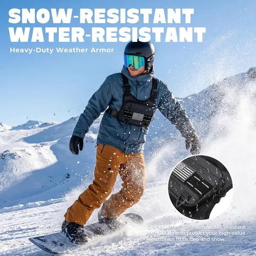 Miniatura 7 de Muserise Bolsa de Pecho Deportiva Para Hombres y Mujeres, Resistente al Agua, Ligera, Paquete de Pecho Frontal, Bolsa de Chaleco para Correr Con