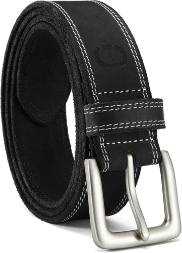 Miniatura 24 de CHAOREN Cinturón de cuero de grano completo para hombre, cinturones de trabajo para hombres, resistentes, uso diario para pantalones de mezclilla