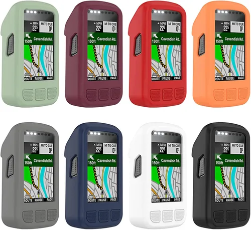 Miniatura 7 de Funda de silicona compatible con Wahoo Elemnt Bolt V2 GPS Ciclismo/Bike Computer Bundle Funda protectora de piel Accesorios de parachoques (negro)