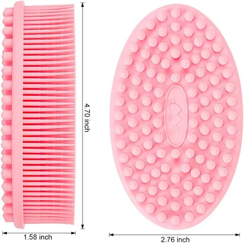 Miniatura 6 de Cepillo de esponja de baño de silicona, 100% silicona, limpiador suave para la espalda, el mejor cepillo exfoliante para el cuerpo, regalo