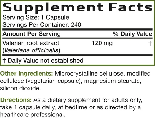 Miniatura 6 de Bronson Cápsulas de raíz de valeriana – Valerian Officinalis – Promueve la relajación – Sin OGM, sin soja ni gluten, 240 cápsulas vegetarianas