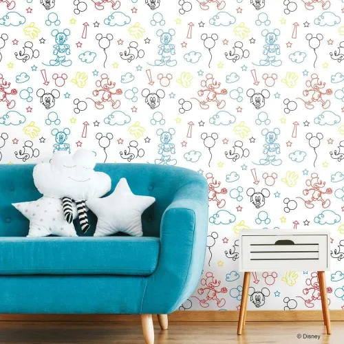 Miniatura 10 de RoomMates RoomMates, RMK11152WP - Papel pintado de Disney Mickey Mouse Icons, color plateado