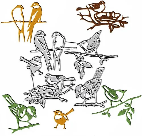 Miniatura 10 de 2 troqueles de corte Honeycom, 5 piezas de abejas dulce miel troqueladas de metal para plantillas de plantillas para tarjetas de álbumes de recortes
