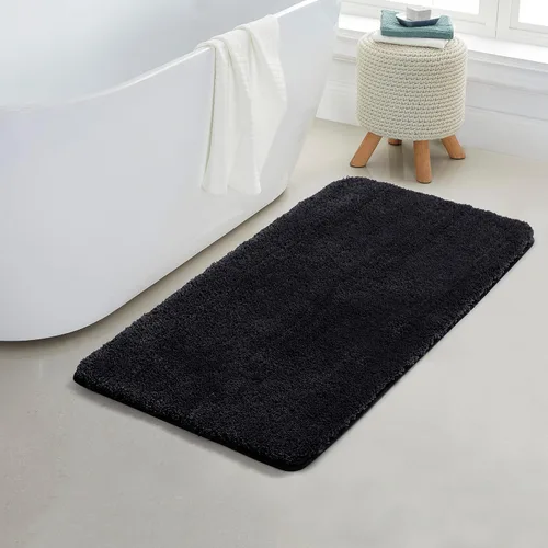 Miniatura 40 de YHF - Alfombras de baño de 20 x 32 pulgadas, extra gruesas y suaves, de microfibra peluda, lavables a máquina, alfombras de baño absorbentes, tapete