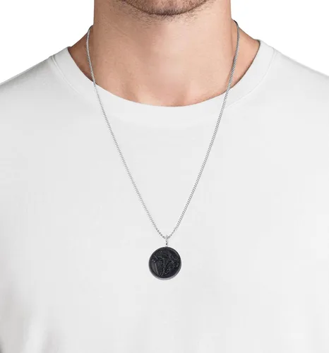 Miniatura 2 de COAI Collar de obsidiana de San Miguel de joyería religiosa