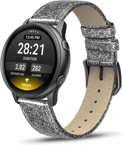 Miniatura 12 de Correa de piel compatible con Samsung Galaxy Watch 3 de 41 mm / Galaxy Watch Active de 40 mm / Active 2 44mm / Galaxy Watch de 42 mm, 20 mm de piel