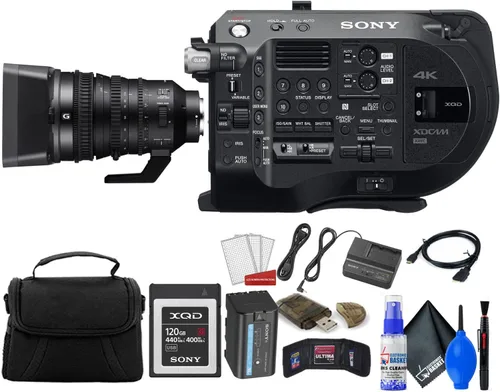 Sony PXW-FS7M2 4K XDCAM Super 35 Kit de videocámara con lente de zoom de 0.709-4.331 in (PXW-FS7M2K) con tarjeta de memoria de 120GB, bolsa, kit de