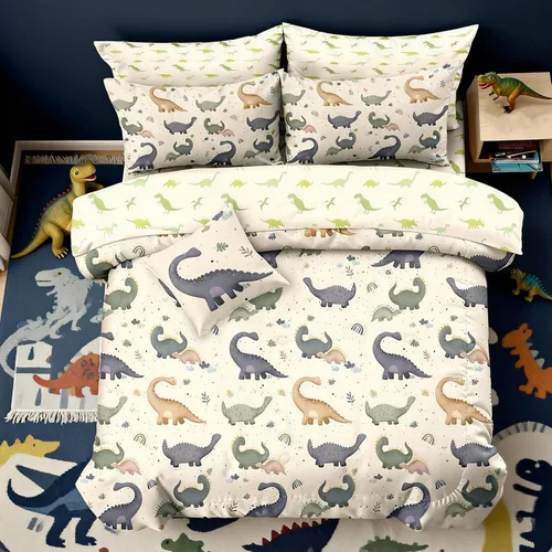 Miniatura 30 de Bodhi Ropa de cama para niños: juego de edredón deportivo de baloncesto para niños, tamaño matrimonial con fundas de almohada 4003