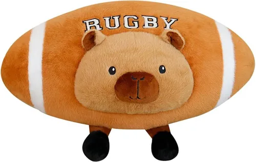 Capybara - Juguete de peluche con fútbol, lindo animal de peluche de Capybara, regalo deportivo único para niños y niñas, 17.7 pulgadas | Unique