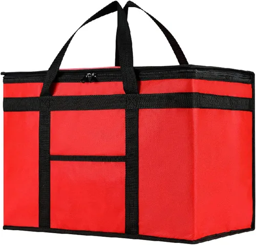 Miniatura 46 de NZ home Bolsa de enfriador XXL PRO aislada y duradera para entrega y compras de comestibles con cremallera superior, para calentar alimentos