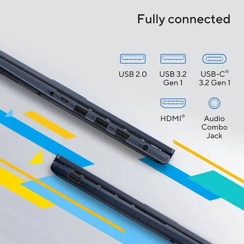 Miniatura 8 de ASUS Vivobook 14" FHD Laptop 2025 para Negocios y Estudiantes, Office 2024 de por vida, 6-Core Intel i3 de 13.ª generación (hasta 4.5GHz), 40GB