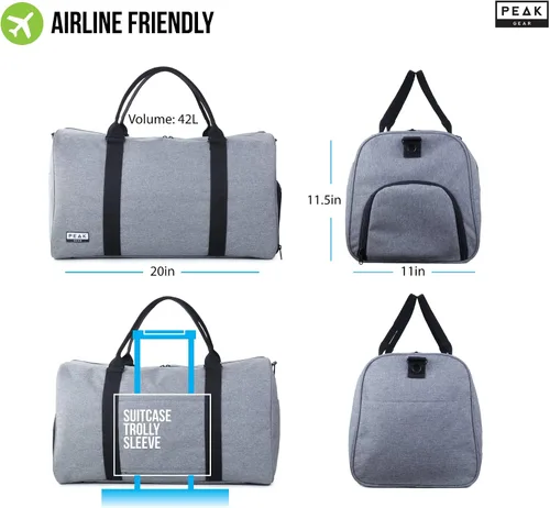 Miniatura 4 de Weekender Duffel - Parent, Gris), Duffel-P