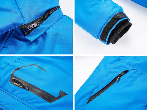 Miniatura 8 de INVACHI Mens Waterproof Ski Snowboard Jacket Windproof Warm Winter Snow Coat Hooded Raincoat