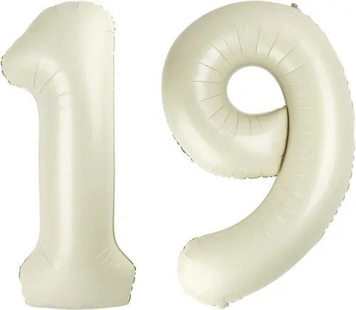 Miniatura 272 de Globos de números de 5 globos de 40 pulgadas, decoraciones de cumpleaños azules para niños y niñas, globos de números azul marino grandes