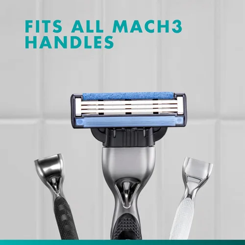 Miniatura 6 de Gillette Mach3 - Cuchillas de afeitar para hombres, repuestos de 3 cuchillas, 15