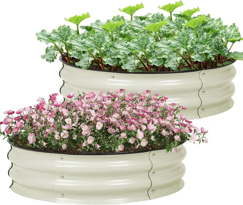 Miniatura 24 de Aoodor Aluzinc - Cama de jardín modular 2 en 1 elevada de metal, 63 pulgadas de largo x 32 pulgadas de ancho x 32 pulgadas de alto, maceta