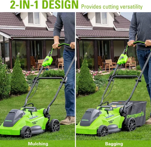 Miniatura 4 de Greenworks Cortacésped inalámbrico TruBrushless™ de 40 V y 16 pulgadas, batería de 4.0 Ah y cargador incluidos y kit combinado de recortadora