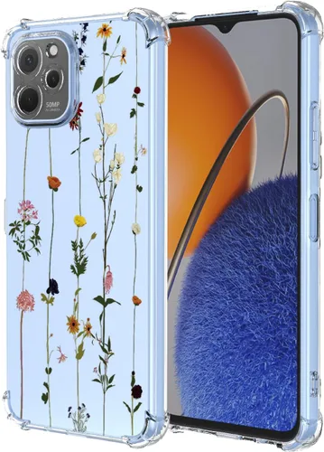 Miniatura 23 de Funda para Huawei Nova Y61 Clear Flower Phone Case Soft TPU a prueba de golpes, antiarañazos, funda protectora para Huawei Nova Y61, flores coloridas