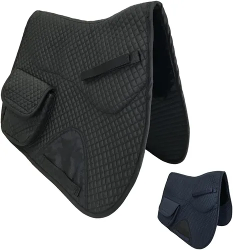 Derby Originals Almohadillas de sillín inglesas de primera calidad con forro polar multiusos y doma con bolsillos