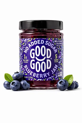 Miniatura 10 de GOOD GOOD Cherry Jam - Sin azúcar añadida - Bajo en calorías - Sin gluten y vegano - Apto para diabéticos y keto - 12 oz / 330 g (paquete de 1)
