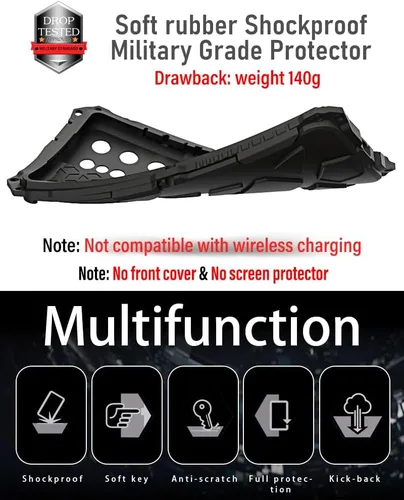 Miniatura 4 de Armor Funda para Teléfono para Samsung Galaxy S22 Ultra Protección contra Caídas de Grado Militar Cubierta S22Ultra 5G Parachoques de Metal Híbrido