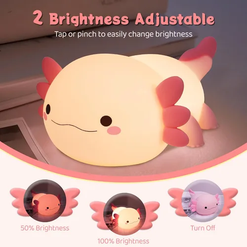 Miniatura 4 de YuanDian Luz Nocturna de Ajolote, Regalo para Adultos, Adolescentes y Bebés. Decora el Dormitorio de los Niños con Lindas Luces Nocturnas de Ajolote