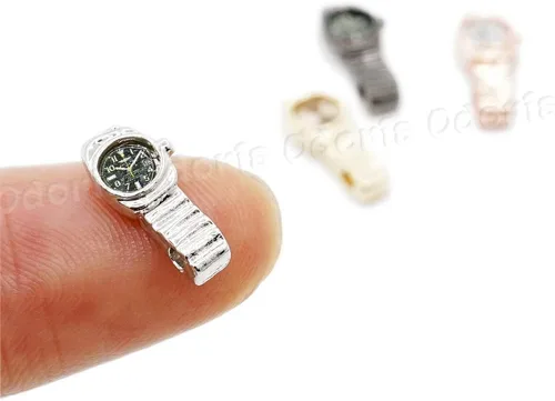 Miniatura 4 de Odoria 1/12 Relojes en miniatura 4 piezas accesorios de decoración de casa de muñecas
