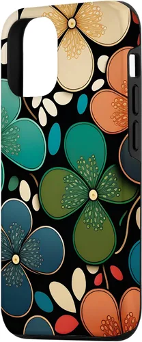 Miniatura 2 de iPhone 15 patrón floral Murakami colorido patrón caso
