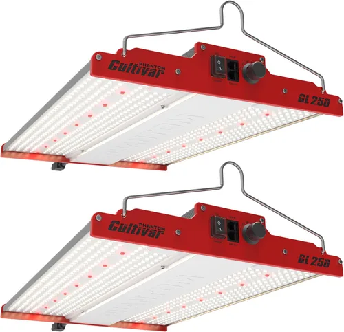 Miniatura 10 de PHANTOM Cultivar Luz LED GL250 para cultivo de plantas de interior, interruptor de espectro completo entre verduras y flores, control regulable