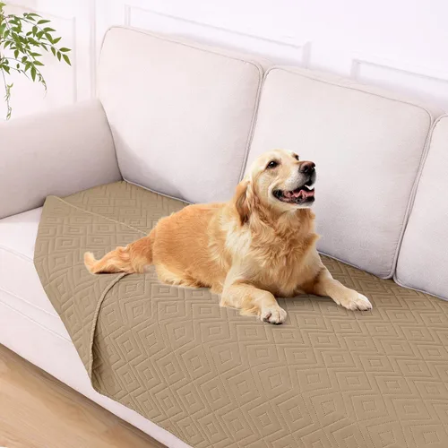 Miniatura 18 de hyha Manta impermeable para perro, manta suave para cama de perro, manta para mascotas, funda de sofá impermeable lavable para perros, fundas Gris