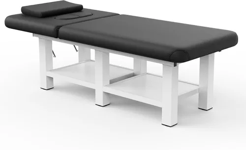 Miniatura 10 de pouseayar Mesa de masaje estacionaria, 75 pulgadas de largo y 31.5 pulgadas de ancho, cama de esteticista resistente, marco de metal de 800 libras