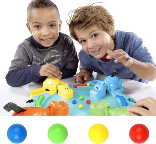 Miniatura 4 de Juego de 48 bolas de repuesto para canicas compatibles con hipopótamos hambrientos hambrientos (4 colores)