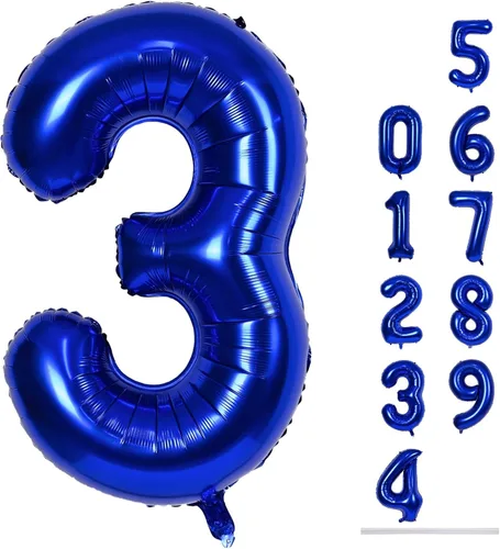 Miniatura 125 de Globo dorado champán con el número 5, globos de aluminio autoinflables grandes de 40 pulgadas del 0 al 9, globo de helio digital 5 dorado claro